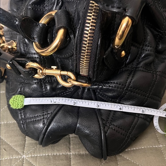 Black Quilted Leather Handbag - Picture 14 of 14